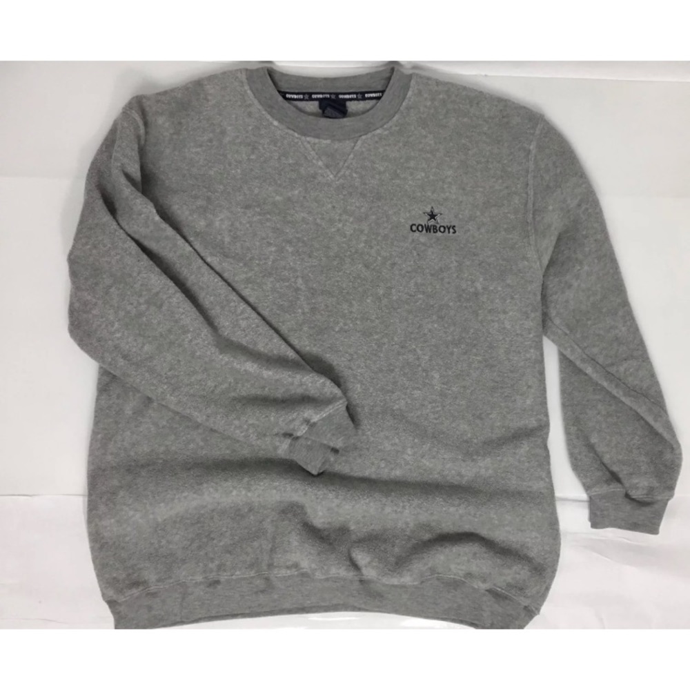Mens Gray COWBOYS Sweatshirt | Size XL